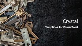  Presentation with keys - Slide deck featuring collection-of-a-variety background and a dark gray colored foreground