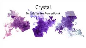  Presentation with ink blot - Slide set with collection of acrylic colors background and a white colored foreground