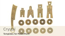  Presentation with ancient china - Presentation theme having collection-of-antique-and-ancient background and a lemonade colored foreground