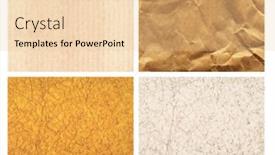  Presentation with eco paper - Slide deck with collection-of-cardboard-and-handmade background and a lemonade colored foreground