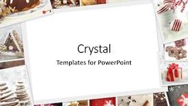  Presentation with album - Beautiful PPT theme featuring collection of christmas photos backdrop and a white colored foreground