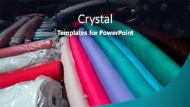  Presentation with fabrics - PPT layouts enhanced with collection-of-fashionable-fabrics-samples background and a wine colored foreground