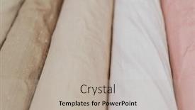  Presentation with tailor store - Slide deck with collection-of-fashionable-fabrics-samples background and a mint green colored foreground