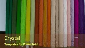  Presentation with tailor store - Presentation with collection-of-fashionable-fabrics-samples background and a tawny brown colored foreground