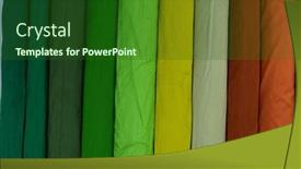  Presentation with fabrics - Theme featuring collection-of-fashionable-fabrics-samples background and a forest green colored foreground