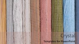  Presentation with tailor store - Slide deck featuring collection-of-fashionable-fabrics-samples background and a coral colored foreground