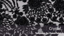  Presentation with tailor store - PPT theme consisting of collection-of-fashionable-fabrics-samples background and a dark gray colored foreground