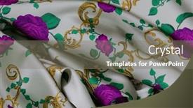  Presentation with tailor store - Presentation design having collection-of-fashionable-fabrics-samples background and a  colored foreground
