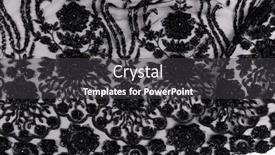  Presentation with tailor store - Theme featuring collection-of-fashionable-fabrics-samples background and a dark gray colored foreground