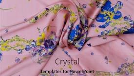  Presentation with tailor store - Slide deck consisting of collection-of-fashionable-fabrics-samples background and a coral colored foreground