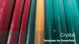  Presentation with fabrics - Presentation design enhanced with collection-of-fashionable-fabrics-samples background and a ocean colored foreground