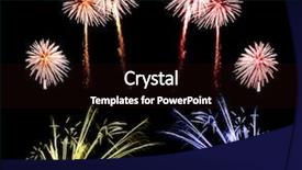  Presentation with firework - Colorful PPT layouts enhanced with collection of fireworks backdrop and a wine colored foreground