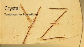  Presentation with fonts - Cool new slide deck with collection of fonts in sand backdrop and a lemonade colored foreground