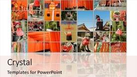  Presentation with fox - Audience pleasing PPT theme consisting of tv wall fox statue thousands backdrop and a lemonade colored foreground