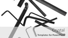  Presentation with keys - Colorful presentation theme enhanced with collection-of-hex-keys backdrop and a light gray colored foreground