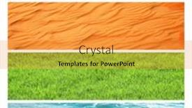  Presentation with ground water - Presentation theme featuring collection-of-horizontal-banners background and a gold colored foreground