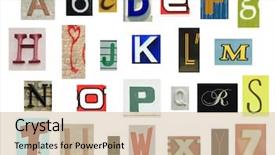  Presentation with newspapers - Slide deck consisting of collection of newspapers magazines letters background and a  colored foreground