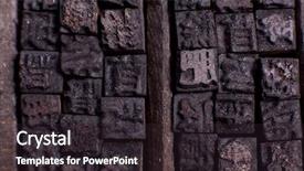  Presentation with chinese chinese - Presentation theme with ancient printing press - collection of old chinese wooden background and a wine colored foreground