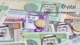  Presentation with saudi arabia - PPT theme having collection of saudi arabia riyal background and a  colored foreground