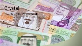  Presentation with saudi arabia - Theme having collection of saudi arabia riyal background and a  colored foreground