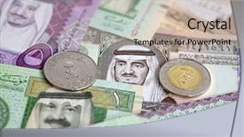  Presentation with saudi arabia - Colorful PPT layouts enhanced with collection of saudi arabia riyal backdrop and a mint green colored foreground
