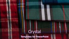  Presentation with tailor store - Slides enhanced with collection-of-scottish-fashionable-fabrics background and a wine colored foreground