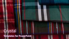  Presentation with fabrics - PPT layouts enhanced with collection-of-scottish-fashionable-fabrics background and a wine colored foreground
