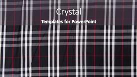  Presentation with tailor store - PPT theme featuring collection-of-scottish-fashionable-fabrics background and a dark gray colored foreground