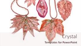  Presentation with jewelry - Audience pleasing PPT theme consisting of collection-of-summer-jewelry backdrop and a lemonade colored foreground