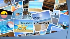  Presentation with corruption in judiciary photos - Beautiful slide deck featuring collection of summer vacation photos backdrop and a light blue colored foreground