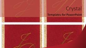  Presentation with textile - Presentation consisting of collection-of-textile-monograms-design background and a red colored foreground