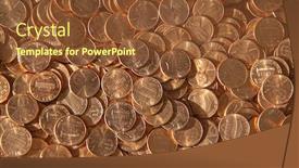  Presentation with lincoln - Slide set having collection-of-the-1-cent background and a tawny brown colored foreground