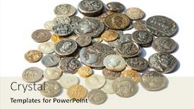  Presentation with ancient roman - Presentation theme featuring collection-of-the-ancient-greek background and a soft green colored foreground