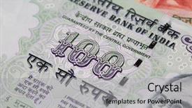  Presentation with indian - Audience pleasing PPT layouts consisting of collection of the indian banknotes backdrop and a light gray colored foreground