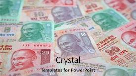  Presentation with indian wedding congratulations - Colorful theme enhanced with collection of the indian banknotes backdrop and a coral colored foreground