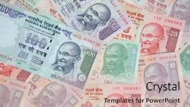  Presentation with banknotes - Beautiful PPT layouts featuring collection of the indian banknotes backdrop and a lemonade colored foreground