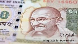  Presentation with banknotes - PPT layouts with collection-of-the-indian-banknotes background and a  colored foreground