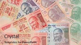  Presentation with banknotes - PPT layouts with collection of the indian banknotes background and a  colored foreground