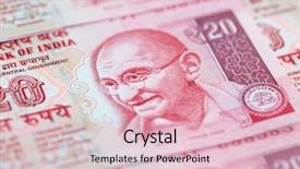  Presentation with indian - Beautiful PPT layouts featuring collection of the indian banknotes backdrop and a lemonade colored foreground