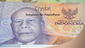  Presentation with banknotes - Slides with collection-of-the-indonesian-banknotes background and a  colored foreground