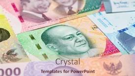  Presentation with banknotes - Theme featuring collection-of-the-indonesian-banknotes background and a lemonade colored foreground