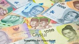  Presentation with banknotes - PPT theme with collection-of-the-indonesian-banknotes background and a  colored foreground