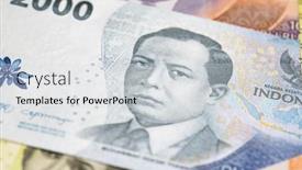  Presentation with banknotes - Slide set featuring collection-of-the-indonesian-banknotes background and a  colored foreground