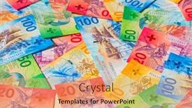  Presentation with banknotes - Audience pleasing slide deck consisting of collection-of-the-new-swiss backdrop and a yellow colored foreground