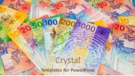  Presentation with banknotes - Amazing slide set having collection-of-the-new-swiss backdrop and a lemonade colored foreground