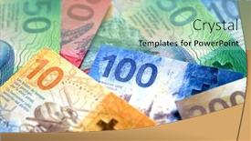  Presentation with banknotes - Presentation design having collection-of-the-new-swiss background and a seafoam green colored foreground