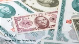  Presentation with old china - Presentation having collection-of-the-old-chinese background and a light blue colored foreground