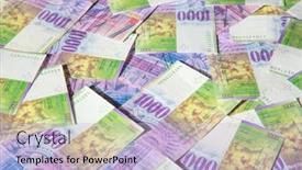  Presentation with world bank - Beautiful PPT theme featuring collection-of-the-swiss-1000 backdrop and a light blue colored foreground