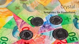  Presentation with release - Beautiful PPT theme featuring collection of the swiss banknotes new release issued in 2017-2019 backdrop and a yellow colored foreground