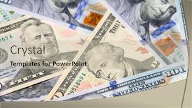  Presentation with dollar - Cool new slides with collection-of-the-us-dollar backdrop and a soft green colored foreground